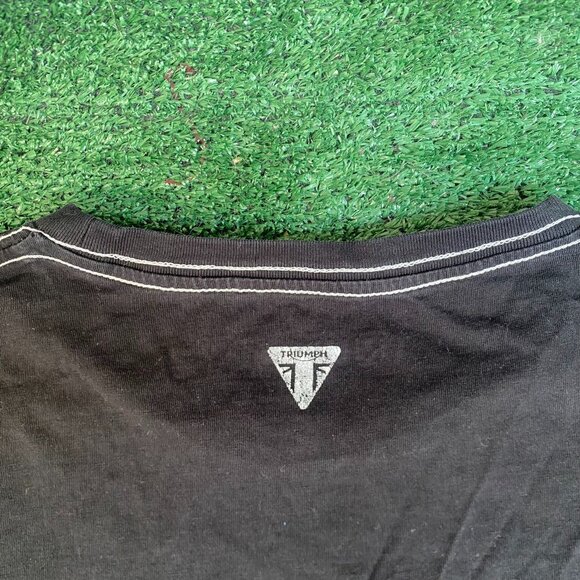 Vintage Y2K Triumph Motorcycles Shirt Biker Chopper Punk Tee - Picture 6 of 6